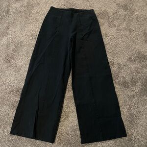 Black High Rise, Wide-Leg Trousers- Old Navy, Large